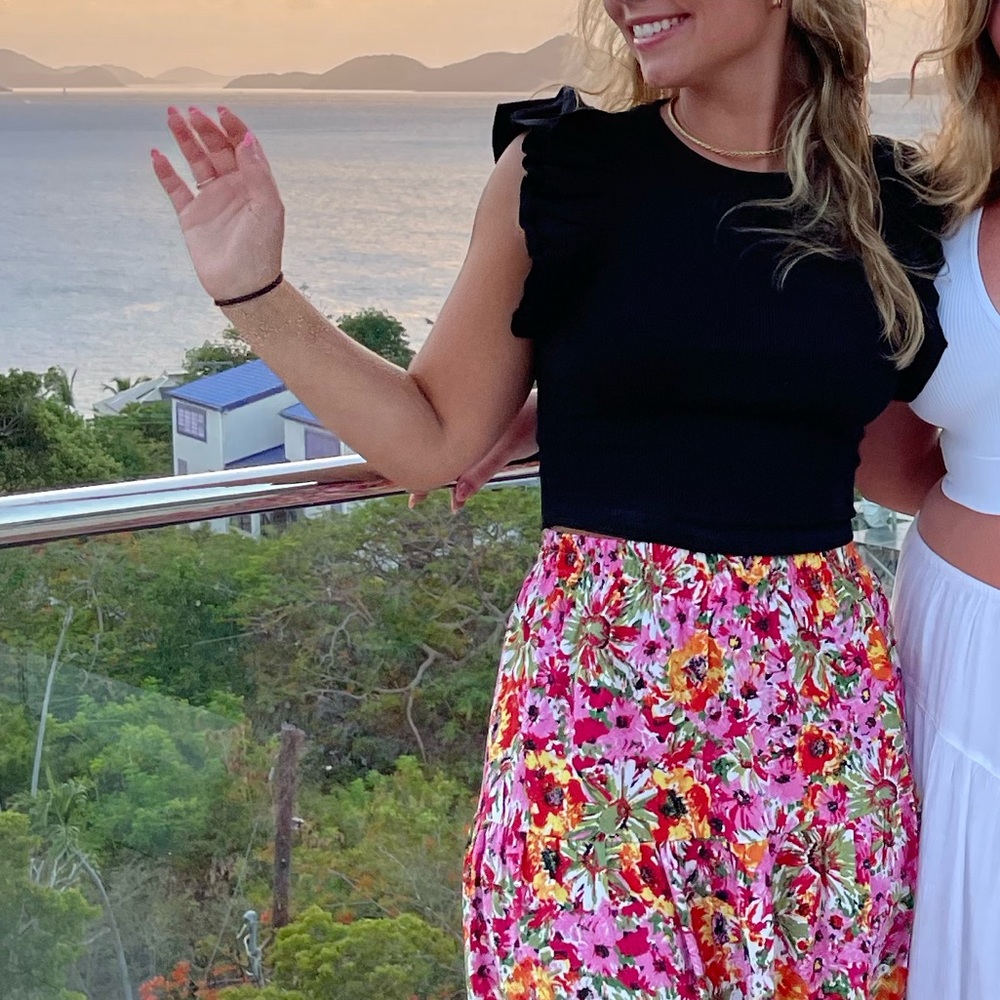 Black Ruffled Zara Top - Picture 4 of 4